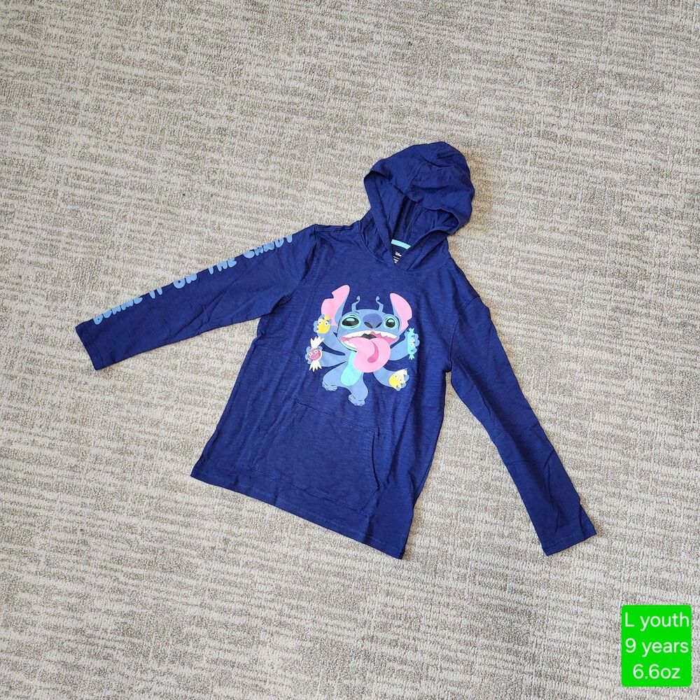 Disney x Amazon Essentials Lilo & Stitch lightweight hoodie size L/9 years